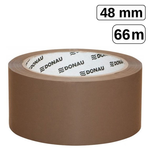 Banda adeziva maro 48 mm x 66 m, DONAU - Papet
