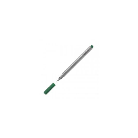 Fineliner 0.4 mm cu grip, FABER-CASTELL, ALEGE CULOAREA: Olive green - Papet