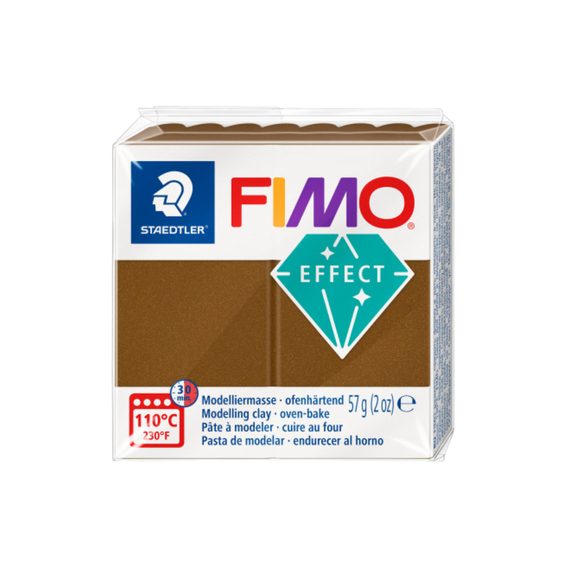 Lut polimeric Fimo Effect pentru modelaj 57g Metalic Antik Bronze STH-8010-71 - Papet