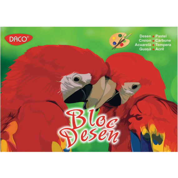 Bloc de desen A3, 170g/mp, 16 file, DACO - Papet