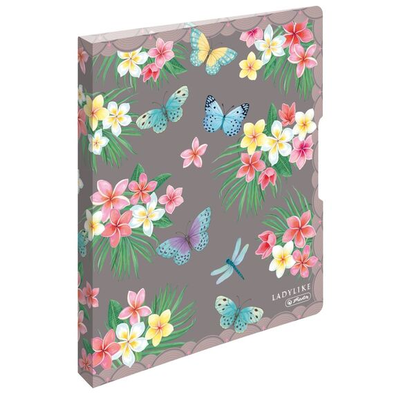 Caiet mecanic A4, 2 inele, HERLITZ Ladylike Butterfly - 2Papet