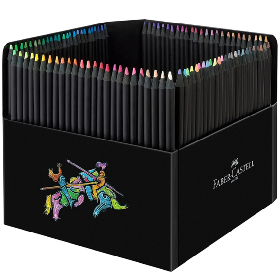 Creioane colorate FABER-CASTELL Black Edition, 100 culori/set - 2Papet
