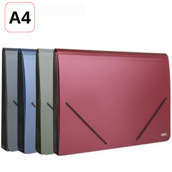 Mapa A4 extensibila cu 12 compartimente, DELI - Papet