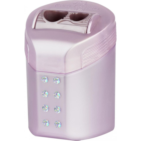 Ascutitoare dubla FABER-CASTELL Roll-On Sparkle Pastel - 2Papet