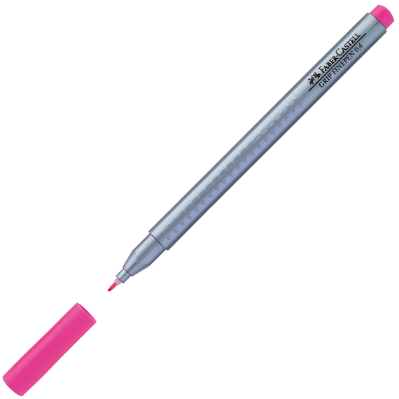 Fineliner 0.4 mm cu grip, FABER-CASTELL, ALEGE CULOAREA: Magenta - Papet