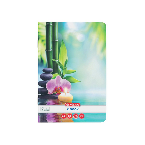 Caiet A4, 60 file, velin, HERLITZ, Zen - 3Papet