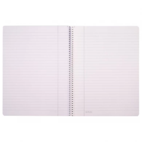 Caiet A4 cu spirala, 80 file, HERLITZ, Ladylike, ALEGE LINIATURA: Dictando - 2Papet