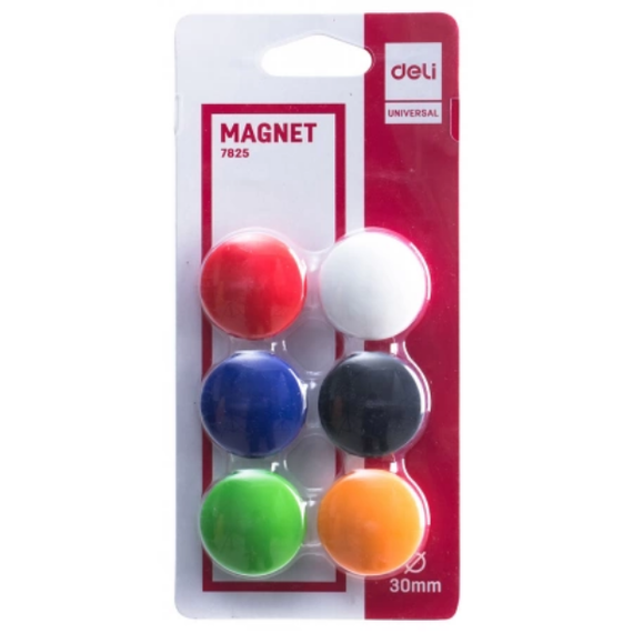 Magneti whiteboard, diametru 30 mm, DELI - Papet