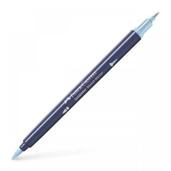 Sketch Marker cu 2 Capete, FABER-CASTELL Goldfaber, ALEGE CULOAREA: Bleu porumbel deschis - Papet