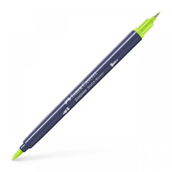 Sketch Marker cu 2 Capete, FABER-CASTELL Goldfaber, ALEGE CULOAREA: Galben lime - Papet