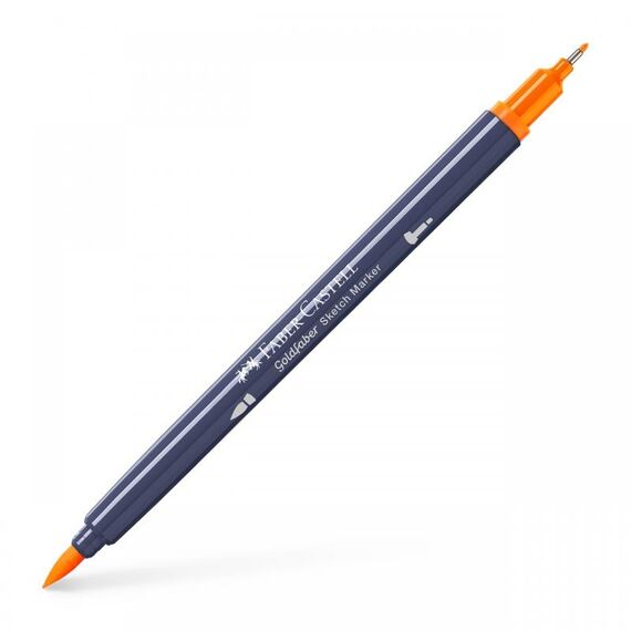 Sketch Marker cu 2 Capete, FABER-CASTELL Goldfaber, ALEGE CULOAREA: Portocaliu cadmium - Papet