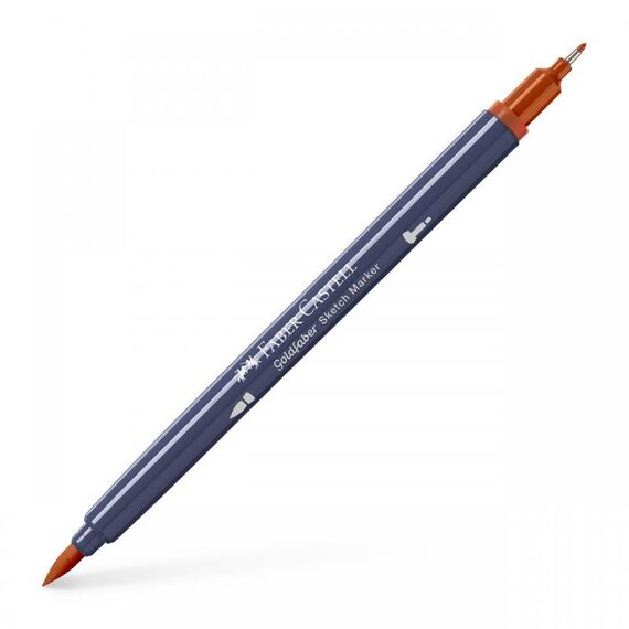 Sketch Marker cu 2 Capete, FABER-CASTELL Goldfaber, ALEGE CULOAREA: Sienna arsa deschisa - Papet