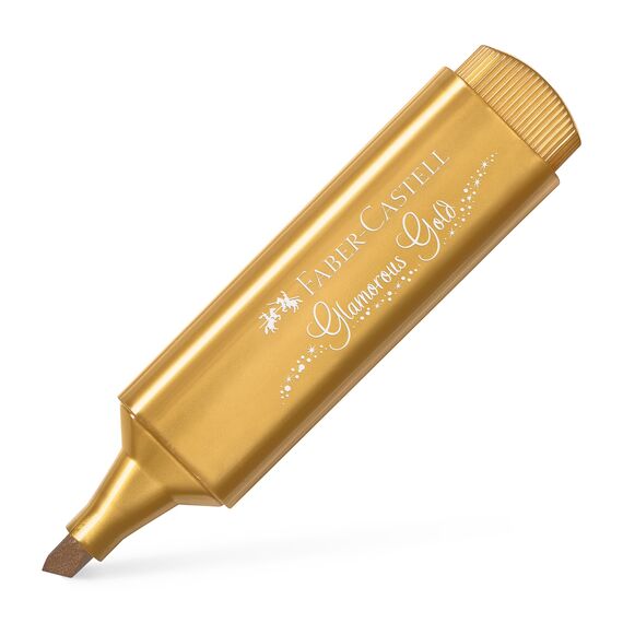 Textmarker Metallic FABER- CASTELL 1546, ALEGE CULOAREA: Auriu - 2Papet