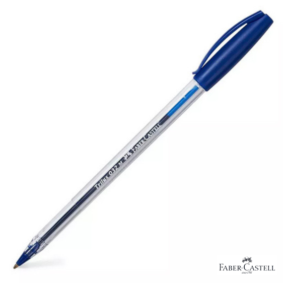 Pix fara mecanism 1.0mm, FABER-CASTELL Trilux 032, scriere albastra - Papet