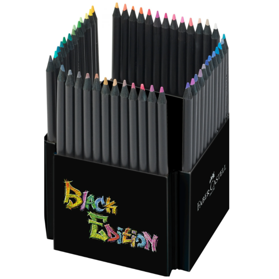 Creioane colorate FABER-CASTELL Black Edition, 50 culori/set - 2Papet