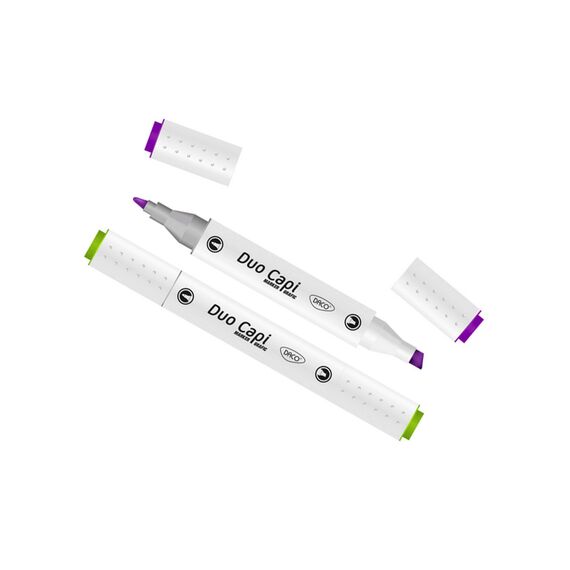 Marker grafic DACO Duo Capi, 12 culori/set - 3Papet