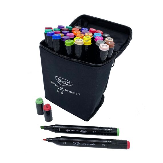 Marker grafic DACO Art Duet, 36 culori/set - 2Papet