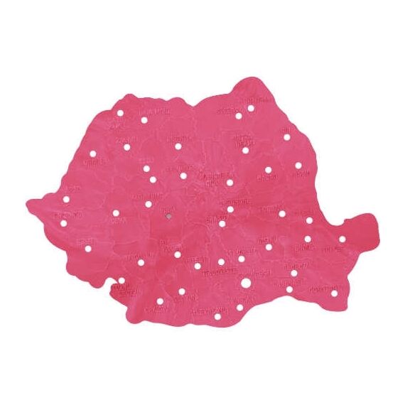 Sablon harta ROMANIEI, diverse culori - 5Papet
