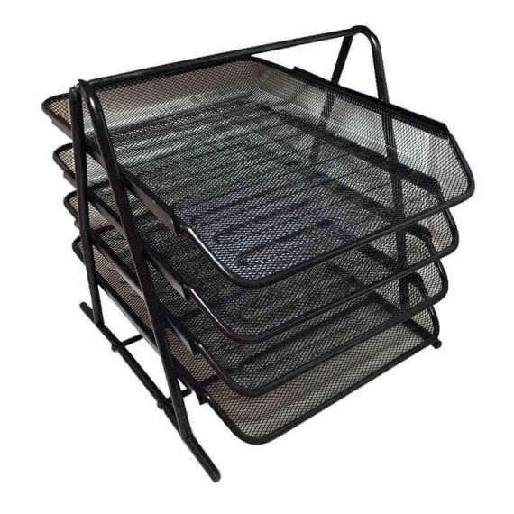 Set 4 tavite metalice documente, suprapozabile MESH - 2Papet