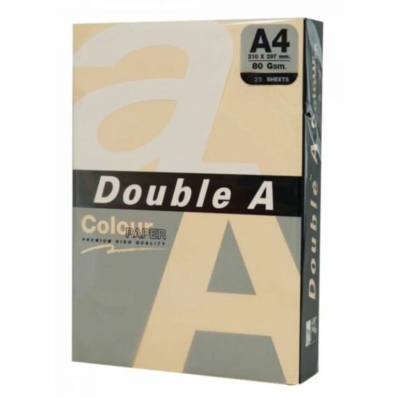 Hartie colorata A4, DOUBLE A Colour Premium Intens, 80 g/mp, 25coli/top, Gold Intens - 2Papet