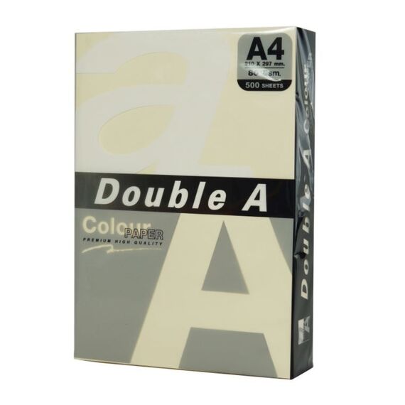 Hartie colorata A4, DOUBLE A Colour Premium Intens, 80 g/mp, 25coli/top, Pastel Ivory - 2Papet