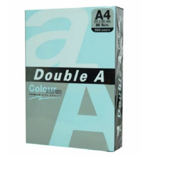 Hartie colorata A4, DOUBLE A Colour Premium Intens, 80 g/mp, 25coli/top, Pastel Lagoon - 2Papet