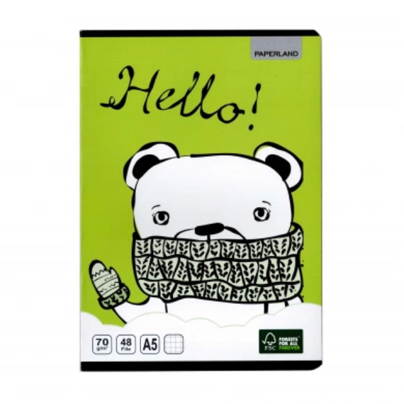 Caiet A5, 48 file, PAPERLAND, ALEGE LINIATURA: Matematica - 14Papet
