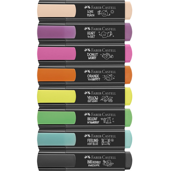 Textmarker FABER-CASTELL Graffiti, 8 buc/set - 2Papet