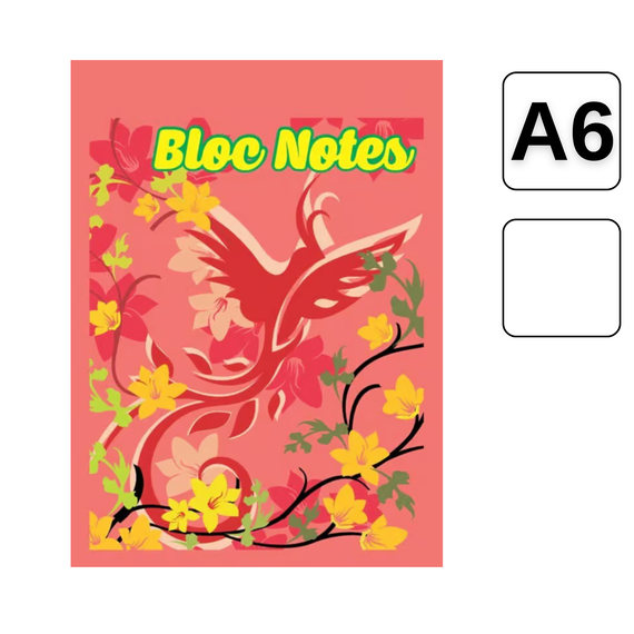 Bloc Notes lipit, A6, 50 file, foaie velina, VEGA - Papet