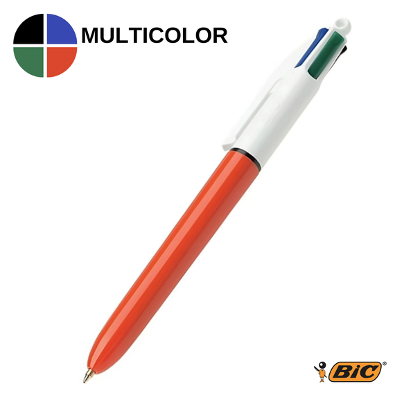 Pix cu 4 culori 0.8mm, BIC Original Red - Papet
