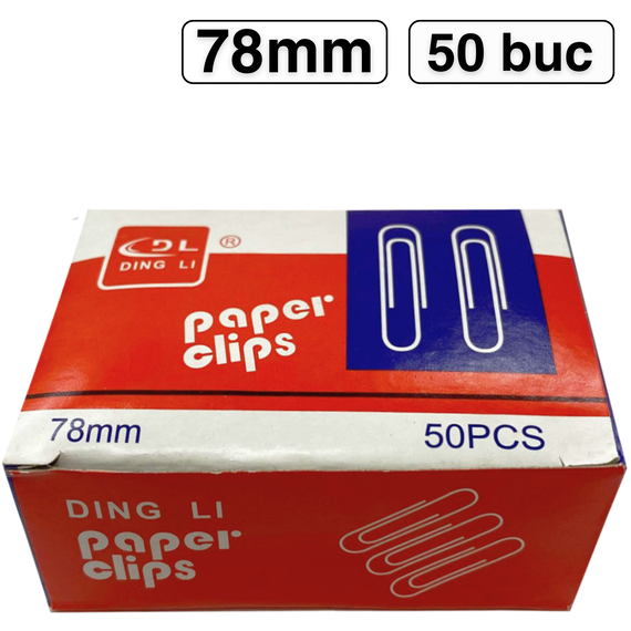 Agrafe birou 78mm, 50 buc/cutie, DING LI - Papet