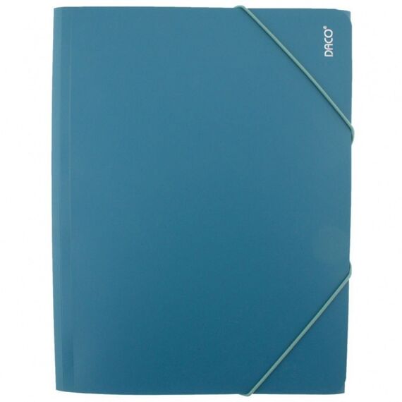 Mapa plastic A4, cu elastic DACO, ALEGE CULOAREA: Verde Petrol - Papet