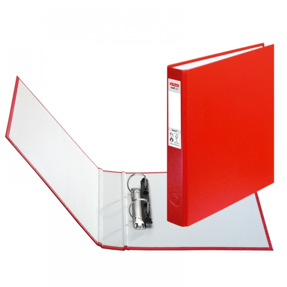 Caiet mecanic A5 cu 2 inele, HERLITZ, ALEGE CULOAREA: Rosu - 2Papet