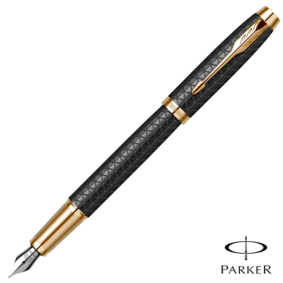 Stilou PARKER IM Royal, Premium Black Gold GT - Papet