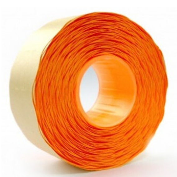Etichete pret autocolante portocaliu, 26x16mm, 1500 etichete/rola - Papet