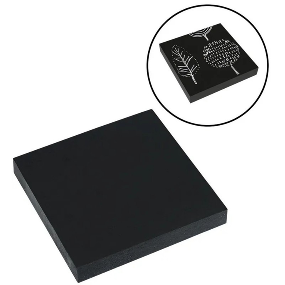 Notes autoadeziv 75 x 75 mm, 100 file, negru, EAGLE - Papet