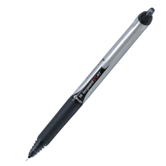 Roller cu rezerva 0.5mm, PILOT Hi-Tecpoint V5RT, ALEGE CULOAREA: Negru - Papet