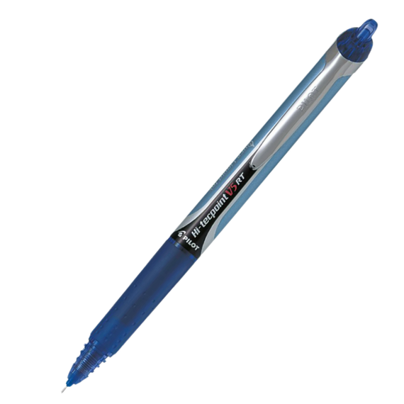 Roller cu rezerva 0.5mm, PILOT Hi-Tecpoint V5RT, ALEGE CULOAREA: Albastru - 2Papet