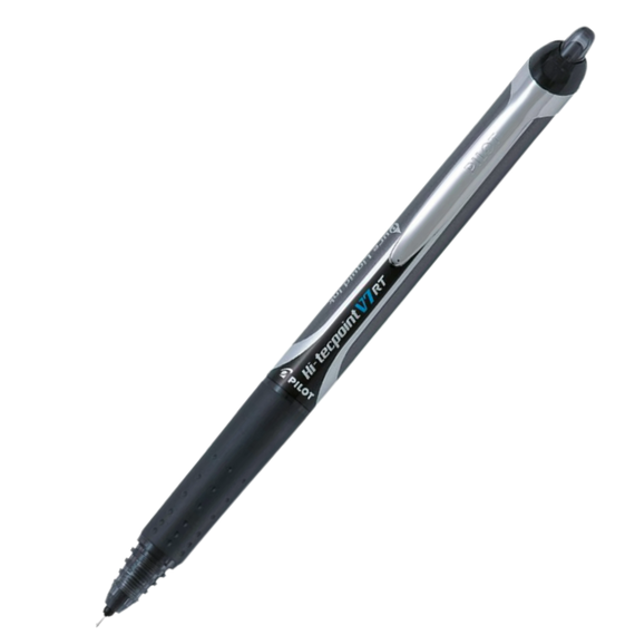 Roller cu rezerva 0.7mm, PILOT Hi-Tecpoint V7RT, ALEGE CULOAREA: Negru - Papet