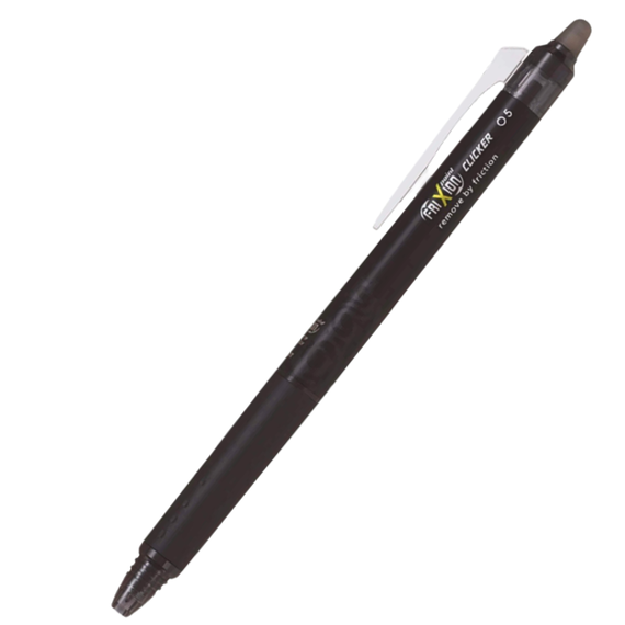 Roller 0.5mm PILOT FriXion Clicker, ALEGE CULOAREA: Negru - Papet