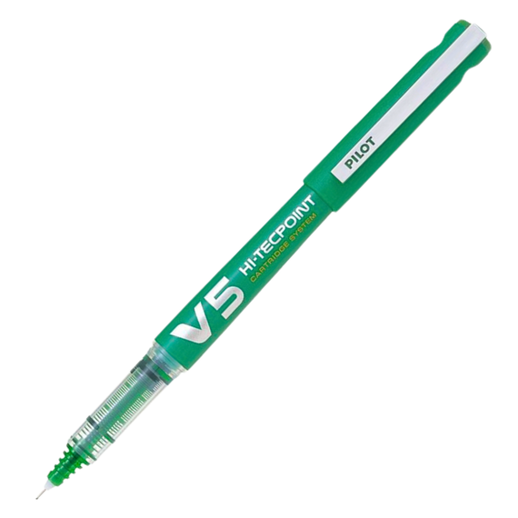 Roller 0.5mm, PILOT Hi-Tecpoint reincarcabil, ALEGE CULOAREA: Verde - Papet