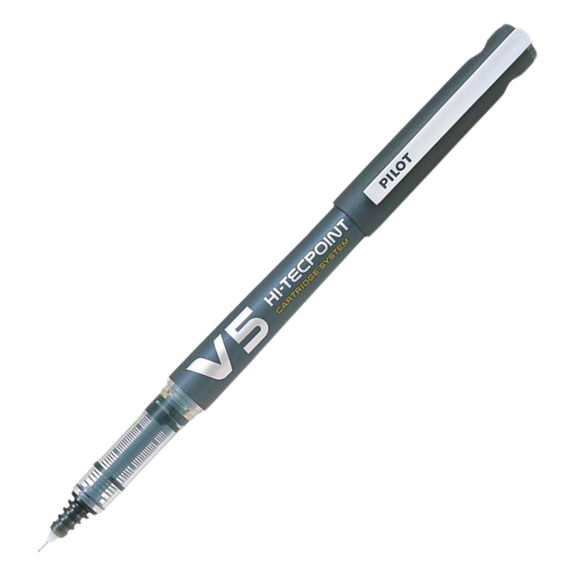 Roller 0.5mm, PILOT Hi-Tecpoint reincarcabil, ALEGE CULOAREA: Negru - Papet