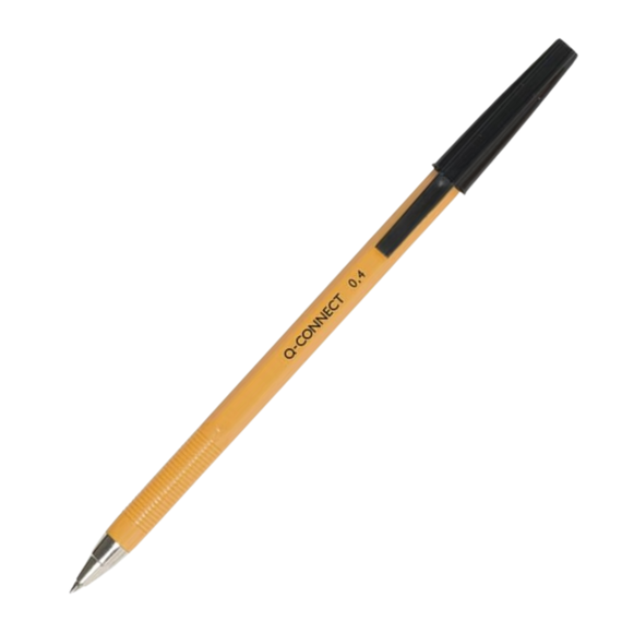 Pix fara mecanism 0.4mm, Q-CONNECT Yellow Fine, ALEGE CULOAREA: Negru - 2Papet