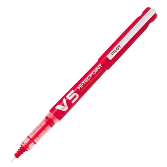 Roller 0.5mm, PILOT Hi-Tecpoint reincarcabil, ALEGE CULOAREA: Rosu - Papet