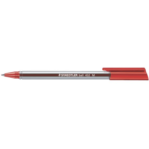 Pix fara mecanism, STAEDTLER 430 M Stick, ALEGE CULOAREA: Rosu - 2Papet