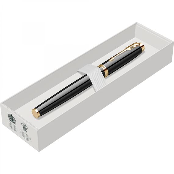 Stilou PARKER IM Royal, Black Lacquer GT - 3Papet