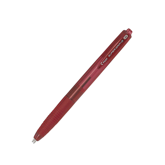 Pix cu mecanism, 1.0 mm, PILOT SuperGrip G, ALEGE CULOAREA: Rosu - Papet