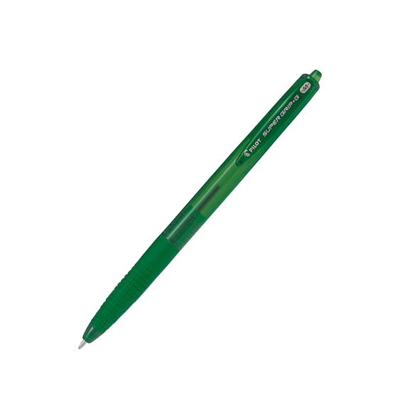 Pix cu mecanism, 1.0 mm, PILOT SuperGrip G, ALEGE CULOAREA: Verde - Papet