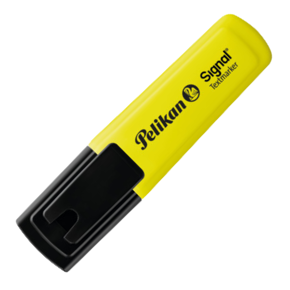 Textmarker PELIKAN Signal, ALEGE CULOAREA: Galben Fluo - 2Papet