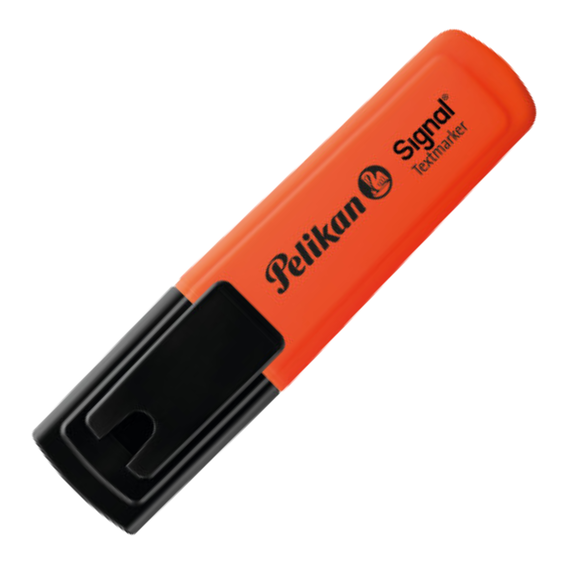 Textmarker PELIKAN Signal, ALEGE CULOAREA: Portocaliu Fluo - 2Papet